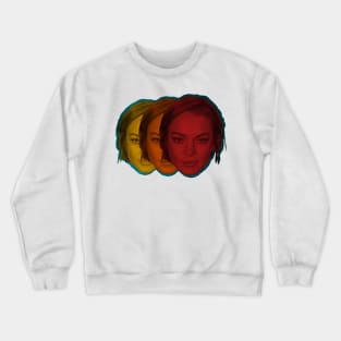 Lindsay Lohan Mugshot Threeways Crewneck Sweatshirt